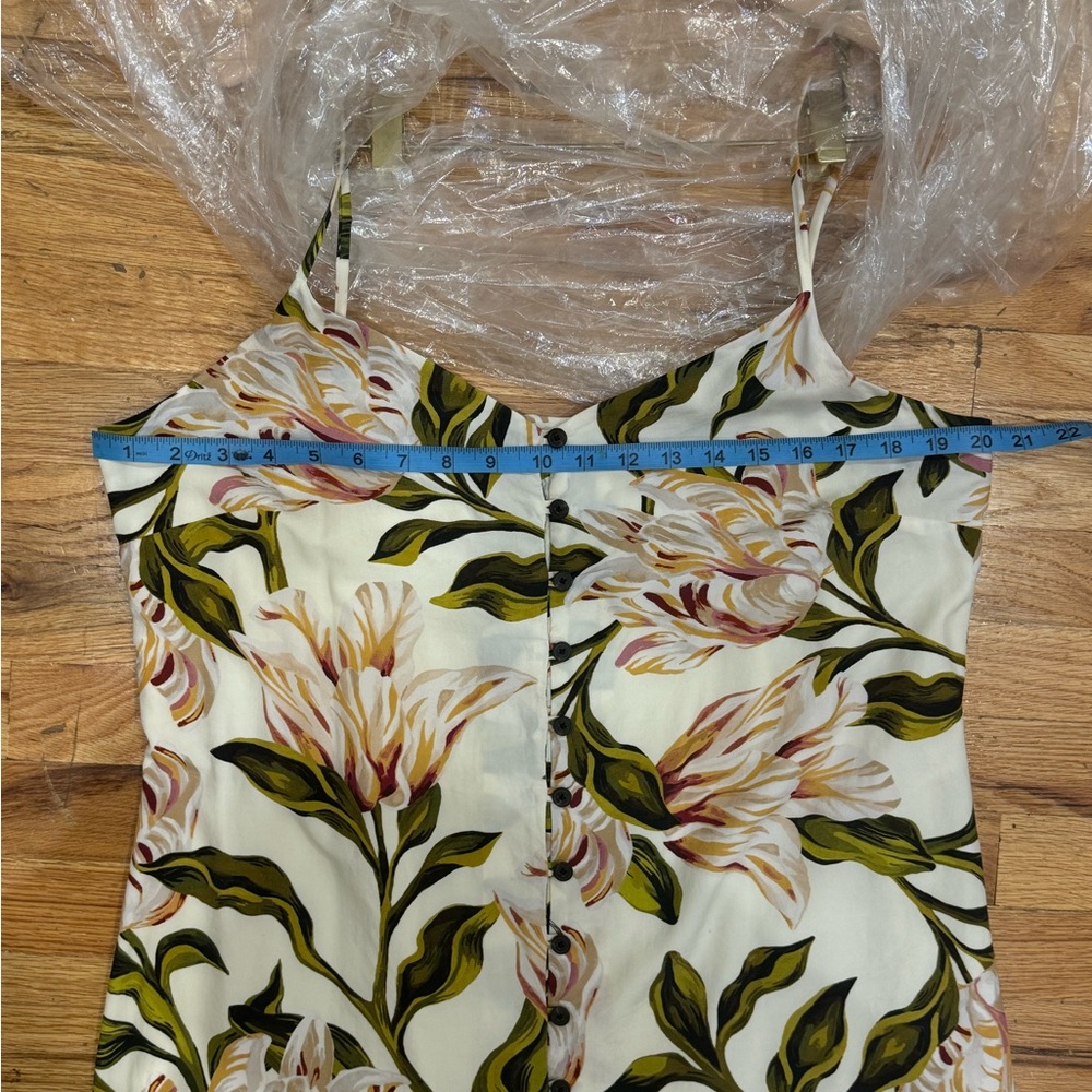 Mara Hoffman cream floral maxi dress in xl - Picture 6 of 8